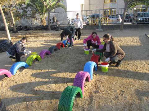 Pares i mares al projecte pati infantil