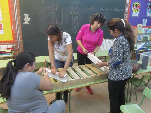 Pares i mares al projecte pati infantil