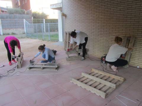 Pares i mares al projecte pati infantil